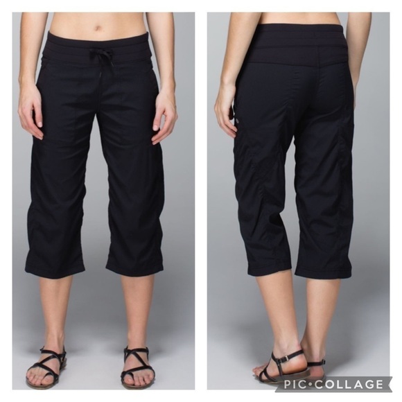 Lululemon Studio Crop Black - Picture 1 of 6